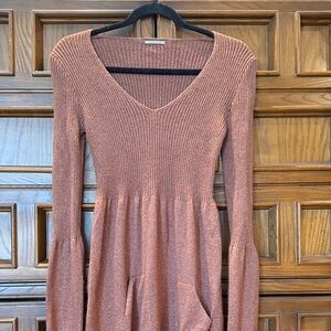 Elegant Intimissimi Brown Knit Dress XS